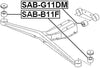 41322Ac060 - Arm Bushing (for Differential Mount) For Subaru - Febest