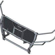 Black Horse - Rugged Heavy Duty Grille Guard Kit (with 20 in Single Led Bar) 2019-2021 GMC Sierra 1500 RU-GMSI19-B-K2