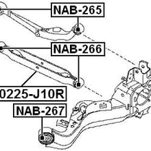 55501Jd00A - Arm Bushing (for Rear Arm) For Nissan - Febest