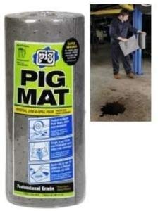 PIG Universal Lightweight Absorbent Mat Roll - 50Ft.L x 15in.W, Model Number 25201