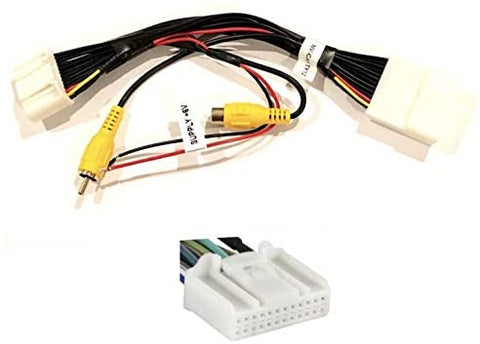 Add Backup Reverse Camera to Factory Nav/Display Car Stereo or Retain OEM Factory Camera to Aftermarket Display Stereo Wire Harness for Select Toyota/Scion Vehicles - Compatible Vehicles Listed Below