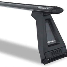Rhino Rack 1993-1994 Compatible with Land Rover Defender 110 4dr 4wd Vortex RL210 Black 3 Bar Roof Rack JA2775