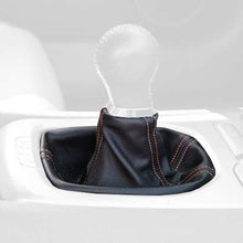 RedlineGoods Shift Boot for 2010-12 Chevrolet Camaro. Black with Silver Thread