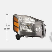 Spyder Auto (HD-JH-NTI04-AM-BK) Nissan Titan/Armada Amber/Black OEM Headlight - Pair