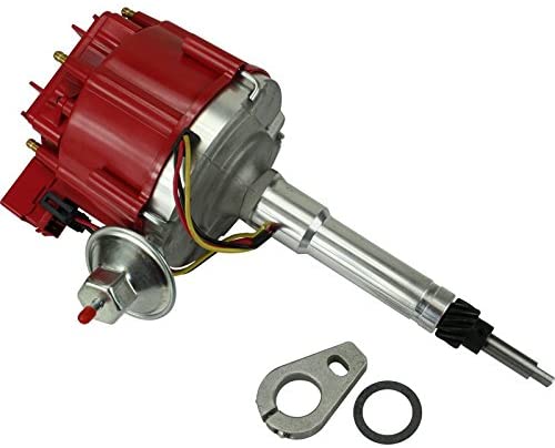 Dragon Fire High Performance Race Series Complete HEI Electronic Ignition Distributor Compatible Replacement For Chevrolet Chevy Inline 6 Cyl V6 194 235 261 270 322 Oem Fit DC6ADJ-DF