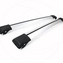 LT Sport Custom Fit 2015-2019 Jeep Renegade Raised Rail Rooftop Rack Cross Bars Cargo Carrier