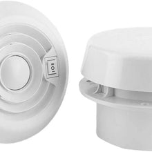 RV Roof Air Vent, 24V Roof Fan Air Ceiling Cooling Ventilation Grille for Campers Motorhome Travel Trailer Van