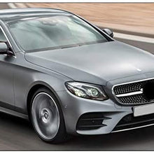ZMAUTOPARTS Diamond Style Front Upper Hood Grille Black/Chrome Compatible with 2016-2018 Mercedes-Benz E-Class W213