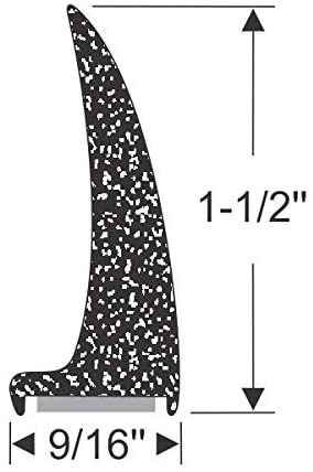 Steele Rubber Products Service Vehicle Compartment Door and Edge Trim - Peel-N-Stick Seal - Sold and Priced by The Foot 70-4104-444