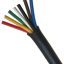 Heavy Duty 14 Gauge 7 Way Conductor Wire RV Trailer Cable Cord, 30'(East Penn)