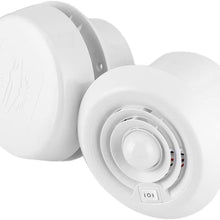 Duokon 12V Roof Fan 5000R/min LED Air Ceiling Ventilation Grille Round for Campers Motorhome Travel Trailer Van