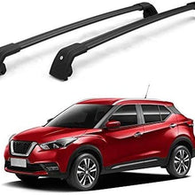 Chebay 1 Pair Fits for SUV Car Kicks 2018 2019 2020 2021 Universal Crossbar Cross Bar Top Mounted Roof Rail Roof Rack Rail Rack Luggage Baggage Carrier Adjustable Lockable Black