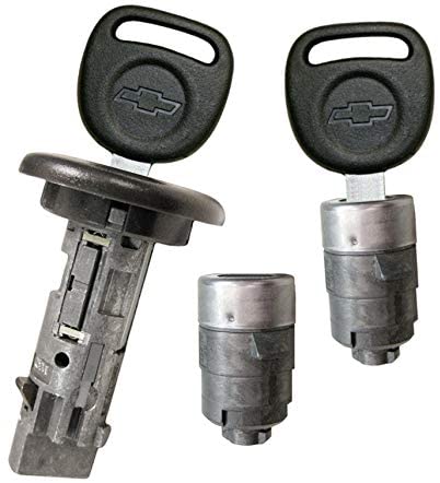 7012945 + 598007 CHEVY/GM Ignition/Door Lock Set (coded with Bow-Tie logo keys) Strattec Lock Parts