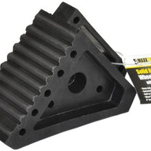 MaxxHaul 50011 Rubber Wheel Chock with Eyelet (6-1/2" x 3-3/4" x 4"), 2 Pack