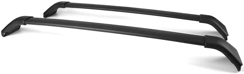 Free-Motor802 Compatible with 2017-2018 Mazda CX-5 Cross Bars, Unpainted Black Aluminum & Rubber Factory Style Top Roof Rack Crossbars