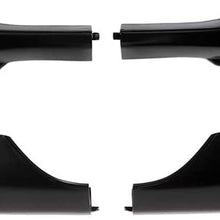 cciyu 4X Black Roof Rack Side Rails End Covers Shell Cap Replacement Fit for 2006-2012 for TOYOTA RAV4 Sport Utility 4-Door
