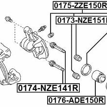 Cylinder Piston (Rear) Febest 0176-ADE150R Oem 47831-52050