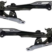 Partomotive For 16 17 18 Civic Coupe/Hatchback/Sedan Front Hood Hinge Bracket LH+RH SET PAIR