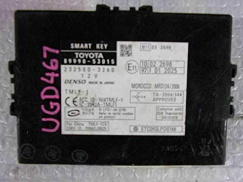 REUSED PARTS Theft-Locking Keyless Ignition Fits 06-08 Lexus IS250 89990-53015 8999053015