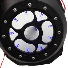 HTTMT MT313-001A- Blue LED Chrome See through Engine Clutch Cover Compatible with Suzuki GSXR1300 Hayabusa 1999-2013 / Suzuki B-king 2008-2009