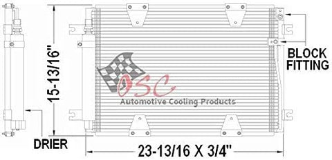 OSC Cooling Products 3354 New Condenser