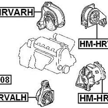 50820-S2H-J91 / 50820S2Hj91 - Left Engine Mount At For Honda