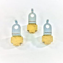 3-Way Female Brake Line Tee for 3/16" Tube with Mounting Bracket for inverted flare fittings (All 3/8"-24 threads) (Pack of 3)