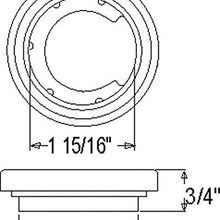 Optronics A-54GKP Rubber Mounting Grommet and Plug for 2" Round Light