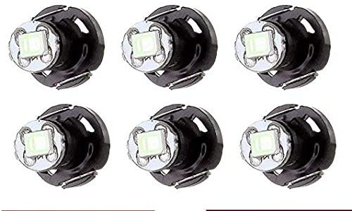 cciyu 6 Pack Ice Blue T4/T4.2 Neo Wedge 2835SMD LED Dash Climate HVAC control Light Bulbs Replacement fit for 2002-2006 Toyota Camry