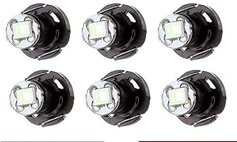 cciyu 6 Pack Ice Blue T4/T4.2 Neo Wedge 2835SMD LED Dash Climate HVAC control Light Bulbs Replacement fit for 2002-2006 Toyota Camry