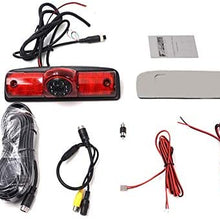 Mintus Backup Brake Light Reversing Rear View Camera CMOS for Dodge RAM PROMASTER Cargos Van Waterproof 170 Third Brake Light Camera