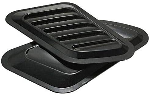 shuaike Car Stickers 1Pair Car Decorative Air Flow Intake Scoop Turbo Bonnet Vent Cover Hood Fender