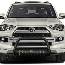 Black Horse Off Road Textured Bull Bar (Excl. 2014-20 Limited & 19-20 Nightshade Edition) W Skid Plate Compatible with 10-20 Toyota 4Runner