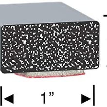 Steele Rubber Products - RV Rectangular 1" x 1/2" EPDM Sponge Rubber Extrusion - Sold and Priced per Foot - 70-1106-277