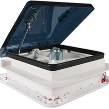 No-Branded Camper Motorhome CE 11'' 3 Speeds Adjustable Anti UV ABS with LED Light 12V Caravan RV Roof Vent Fan WZCUICAN