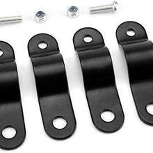 Jiewei Premium Quality Motorbike Accessories Motorcycle Universal 30-35mm Abar Bullbar Bull Nudge Bar Spot Brackets Clamps Stainless Steel MotorAccessories, Name:Chrome Black