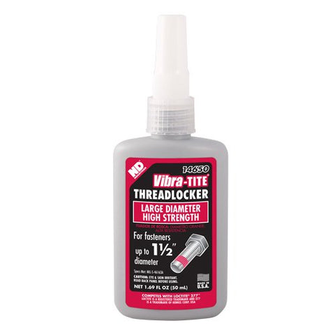 Vibra-TITE 146 Permanent Large Diameter High Strength Anaerobic Threadlocker, 1 liter Jug, Red