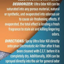 Air-Care UOK Electrostatic Air Filter Deodorizer