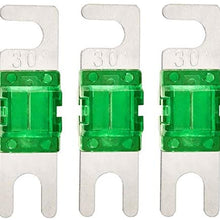 Mini ANL Fuse Multipack 20A, 30A, 40A, 50A, 60A, 80A, 100A, 125A, 150A For Automotive Marine Audio Video System Electronics Fuse 9 Pack (Multi Pack)