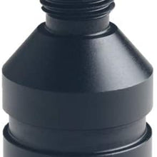 DEWHEL Custom Aluminum Universal Shift knob Shifter Adapter for Non Threaded Shifters BMW Mini M12X1.25 (Black)
