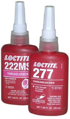 50ml Bottle, High Strength (Red) for fasteners up to 1 1/2, LOCTITE Liquid Threadlocker (1 Each)
