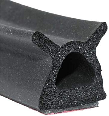 Steele Rubber Products Service Vehicle Compartment Door Seal - Peel-N-Stick Large Hollow Half Round with Ears - Sold and Priced by The Foot 70-3802-477