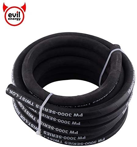 evil energy AN8 Universal 5Meter Rubber Reinforced Hose Air Line Hose Hosing Tubing Engine Unleaded Petrol Oil Line Fuel Pipe