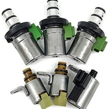 WonVon Transmission Solenoid Kit,6 pcs Transmission Shift EPC PWM Solenoids Kit For Mazda 2 3 5 6 CX-7 MPV 48420K-R 4F27E