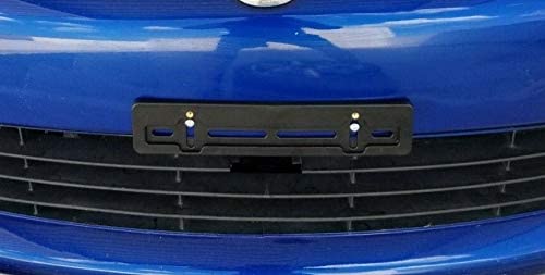 Front License Plate Tag Holder Mounting Mount Adapter Bumper Kit Brackets for TOYOTA (All Models) QUANTITY DISCOUNT (9.45$ to 5.60$) (each with 6 Unique Screws + Wrench + 2 Built In Nuts) NEW (1)