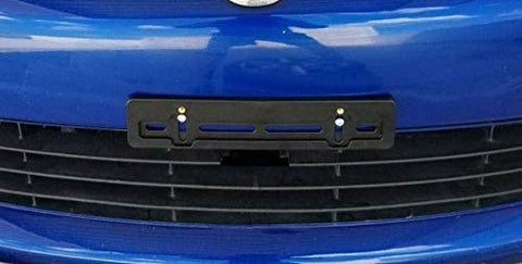 Front License Plate Tag Holder Mounting Mount Adapter Bumper Kit Brackets for TOYOTA (All Models) QUANTITY DISCOUNT (9.45$ to 5.60$) (each with 6 Unique Screws + Wrench + 2 Built In Nuts) NEW (1)