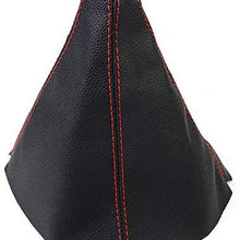 Pursuestar Universal Carbon Fiber Leather Manual Gear Shift Knob Gaiter Automatic Car Styling Shifter Boot Cover