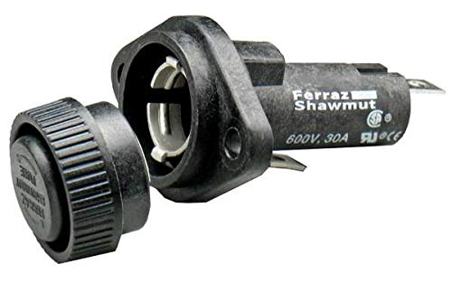 Fuse Holder, Midget and CC Class, 30A, 1 Pl