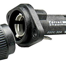 Fuse Holder, Midget and CC Class, 30A, 1 Pl
