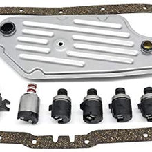 4R44E 4R55E 5R55E 5R44E 2WD Remanufactured Solenoid Kit Filter Set Shift TCC EPC A56420K1 Compatible with Ford